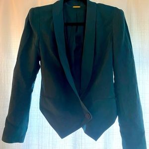 Teal 100% silk Rebecca Minkoff blazer (size 2)